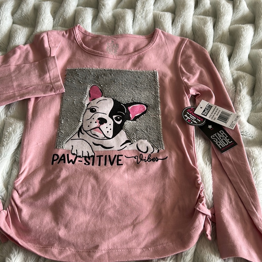 Adorable Star Ride “ Paw-sitive vibes” shirt